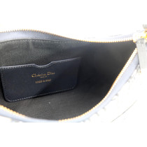 Dior Montaigne 30 Hobo Mini Tela Oblique Blu