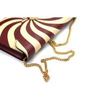 Gucci Pochette Fragola Grande Pelle Rosso e Beige