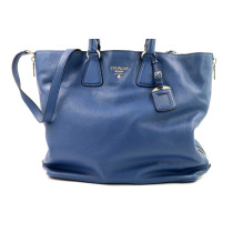 Prada Shopping Pelle Blu