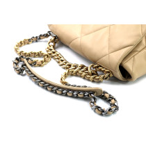 Chanel 19 Pelle Beige