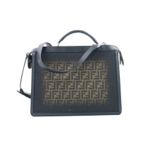 Fendi Peekaboo Tela Marrone