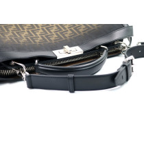 Fendi Peekaboo Tela Marrone