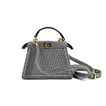 Fendi Peekaboo Tessuto Grigio