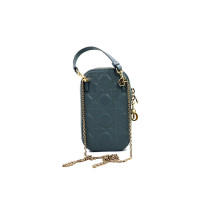 Dior Custodia Cellulare Pelle Grigio Azzurro