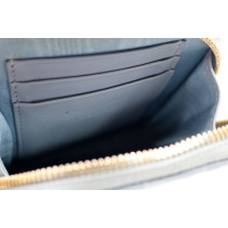 Dior Custodia Cellulare Pelle Grigio Azzurro