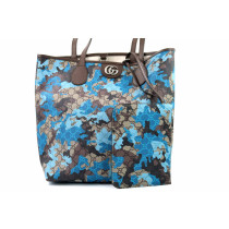 Gucci Shopping Tela Mimetica Blu