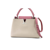 Louis Vuitton Capucines MM Pelle Taurillon Crema e Rosa