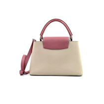Louis Vuitton Capucines MM Pelle Taurillon Crema e Rosa