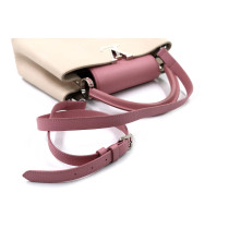 Louis Vuitton Capucines MM Taurillon Leather Cream and Pink