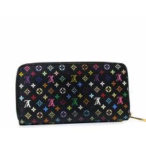 Louis Vuitton Portafoglio Zippy Round Long Pelle Multicolor