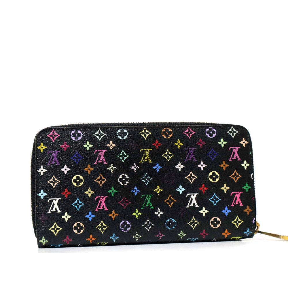 Louis Vuitton Portafoglio Zippy Round Long Pelle Multicolor