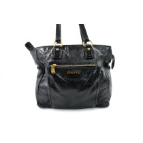 Miu Miu Shopping Pelle Nera