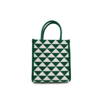 Prada Symbole Tela Verde e Bianca