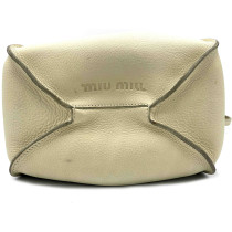 Miu Miu Secchiello Pelle di Vitello Panna