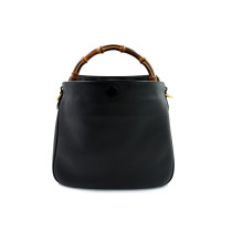 Gucci Diana Bamboo Media Pelle Nera