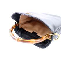 Gucci Diana Bamboo Media Pelle Nera