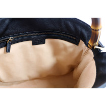 Gucci Diana Bamboo Media Pelle Nera