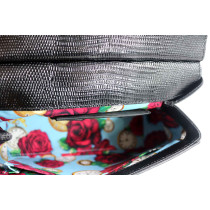 Dolce & Gabbana Sicily Pelle Stampa Iguana Nera