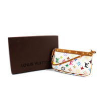 Louis Vuitton per Takashi Murakami Pochette Accessoires Multicolor Bianca