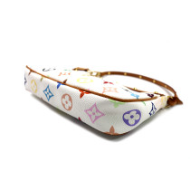 Louis Vuitton per Takashi Murakami Pochette Accessoires Multicolor Bianca