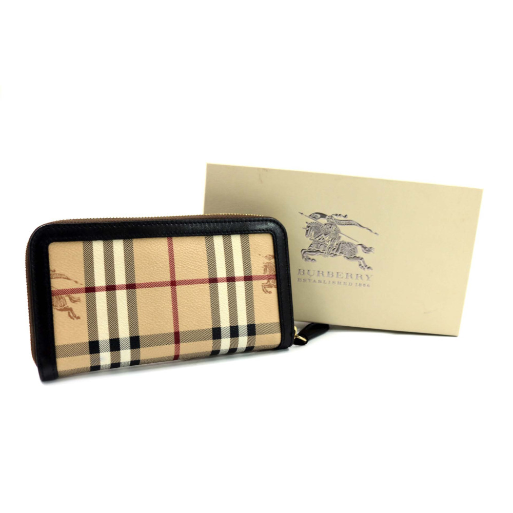 Burberry Portafoglio Check Beige