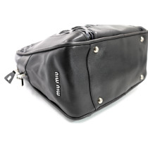 Miu Miu Bowling Pelle Blu Nera