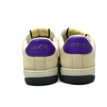 Gucci Sneackers Pelle e Tela Multicolor