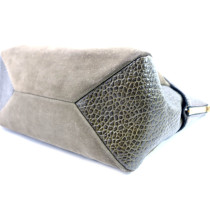 Burberry Tote Bag Camoscio e Pelle Verde Oliva