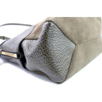 Burberry Tote Bag Camoscio e Pelle Verde Oliva