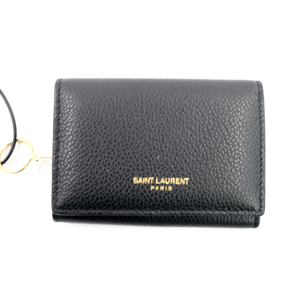 Saint Laurent Portachiavi Pelle Nera