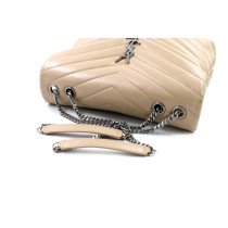 Saint Laurent Lou Lou Media Pelle Beige