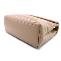 Saint Laurent Lou Lou Media Pelle Beige