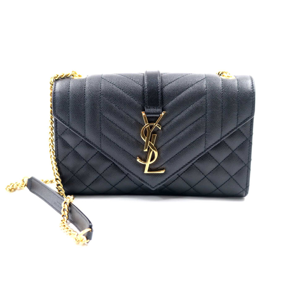 Saint Laurent Envelope Pelle Nera