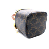 Celine Mini Vanity Case Triomphe Pelle Marrone