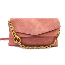 Gucci Interlocking Pelle Scamosciata Rosa
