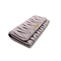 Miu Miu Portafoglio Matelasse Pelle Lilla