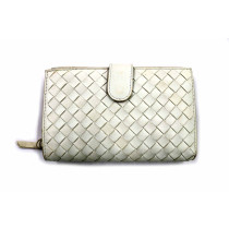 Bottega Veneta Portafoglio Pelle Bianca