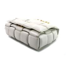 Bottega Veneta Cassette Chain Pelle Panna