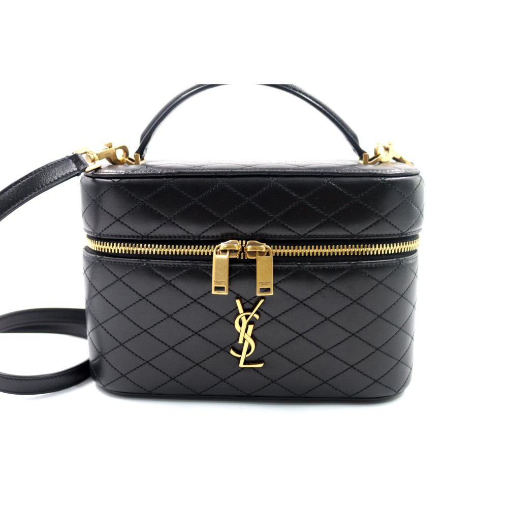 Saint Laurent Gaby Vanity Grand Cuir Noir