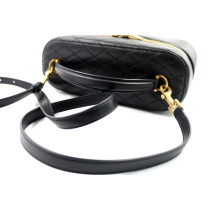 Saint Laurent Gaby Vanity Groß Schwarzes Leder