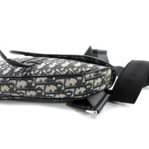 Dior Saddle Tela Jaquard Oblique Blu