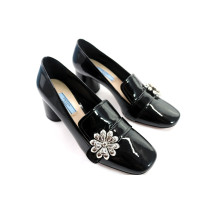 Prada Mocassino Vernis Nero