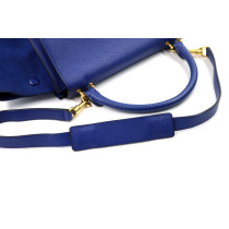 Celine Trapeze Pelle Blu