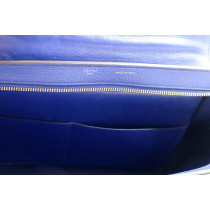 Celine Trapeze Pelle Blu