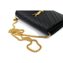 Saint Laurent Cassandra Pelle Nera