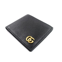 Gucci Portafoglio Bi-Fold Marmont Pelle Nera