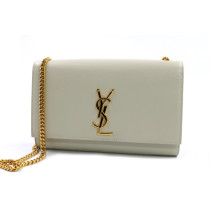 Saint Laurent Kate Media Pelle Bianca의 사본