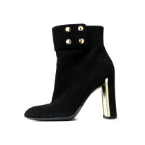 Gucci Stivaletti Pelle Scamosciata Nera