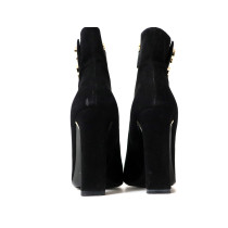 Gucci Stivaletti Pelle Scamosciata Nera