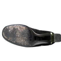 Gucci Stivaletti Pelle Scamosciata Nera